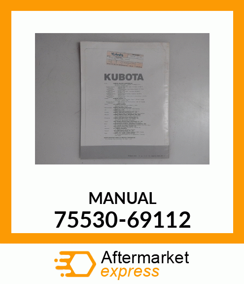 MANUAL 75530-69112