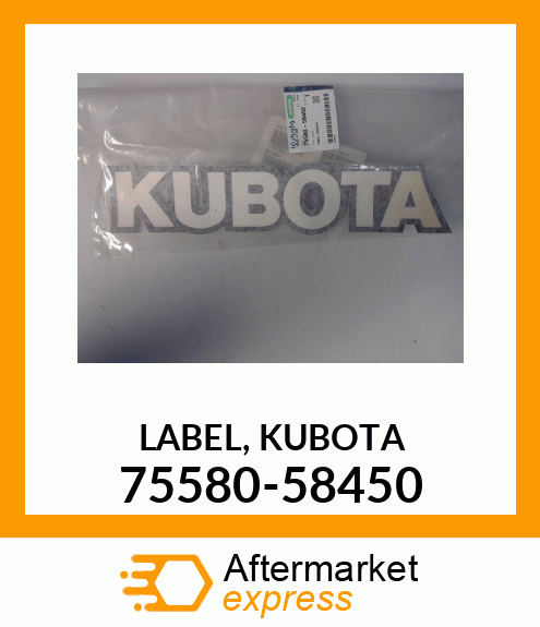 LABEL,_KUBOTA 75580-58450