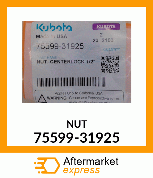 NUT 75599-31925