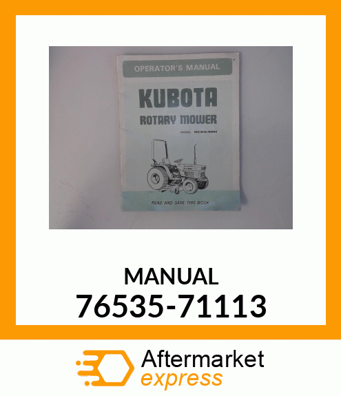 MANUAL 76535-71113