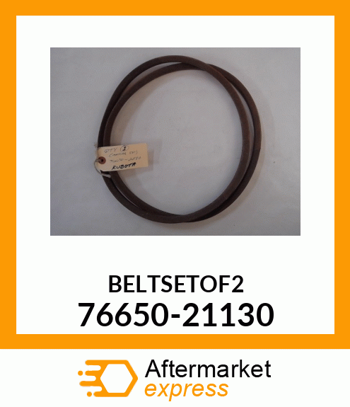 BELTSETOF2 76650-21130