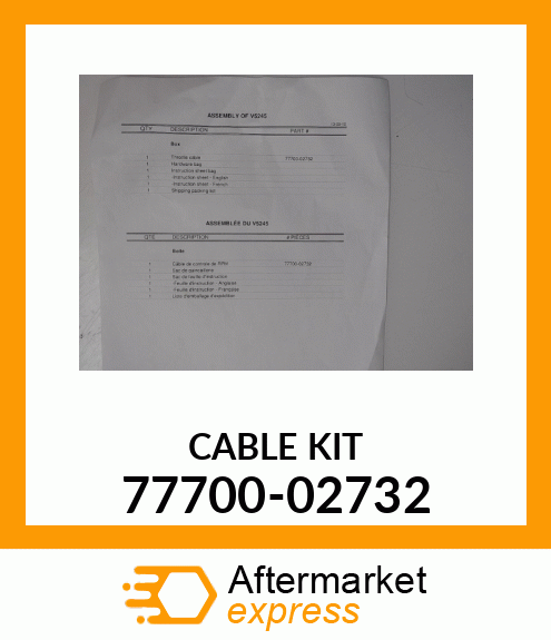 CABLE 77700-02732