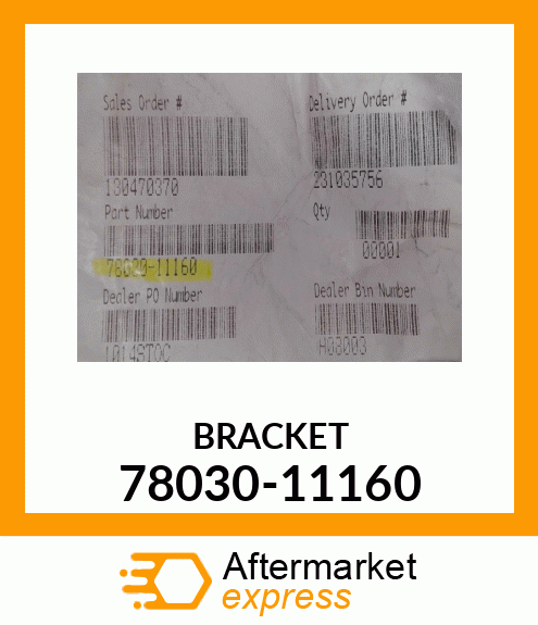 BRACKET 78030-11160