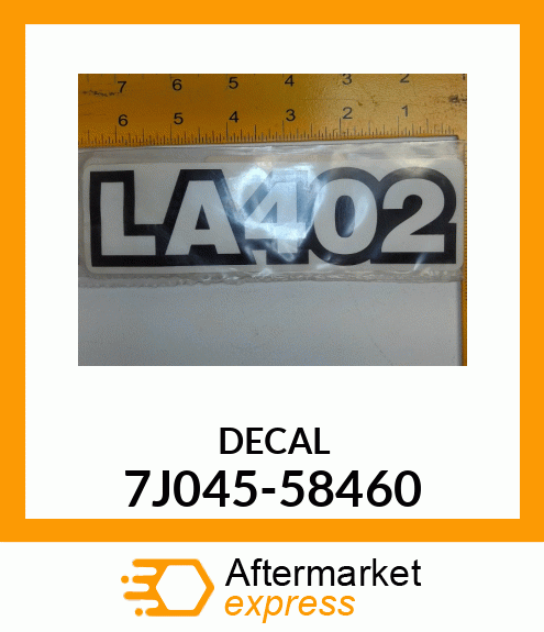 DECAL 7J045-58460