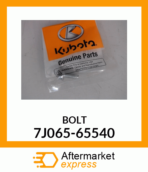 BOLT 7J065-65540