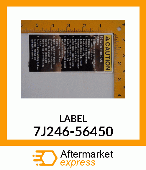 LABEL 7J246-56450