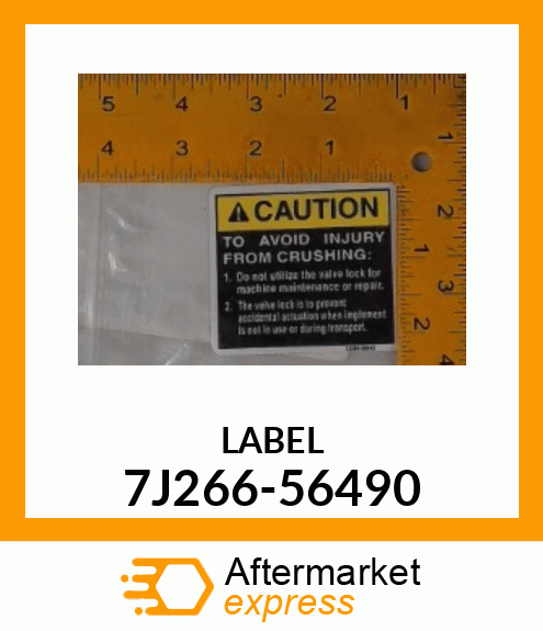 LABEL 7J266-56490