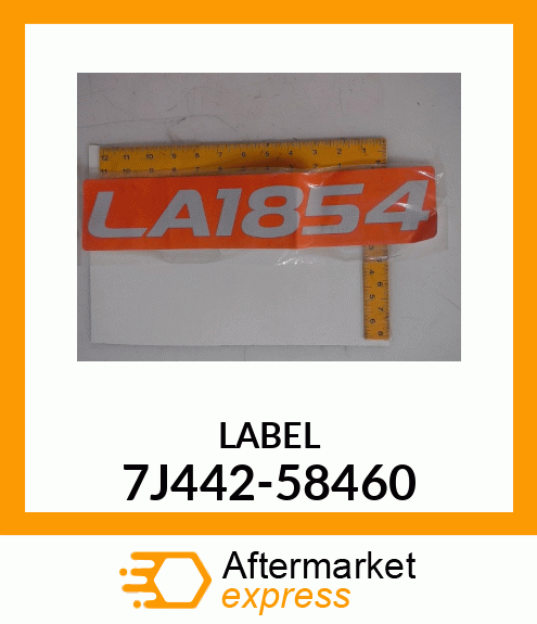 LABEL 7J442-58460