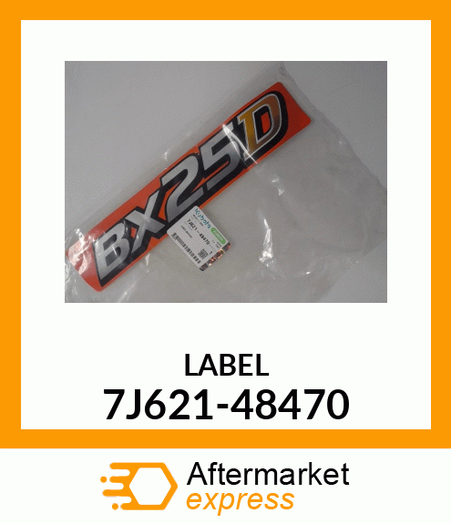 LABEL 7J621-48470