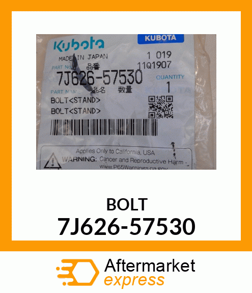 BOLT 7J626-57530