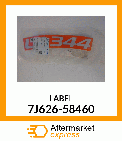 LABEL 7J626-58460