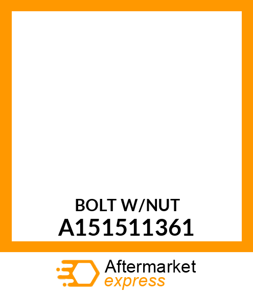 BOLT_W/NUT A151511361