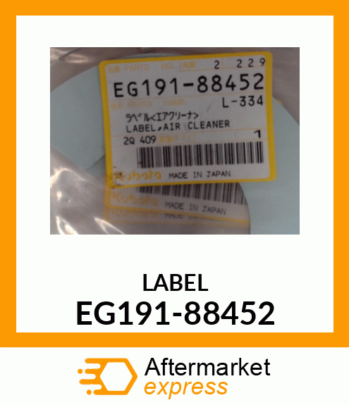 LABEL EG191-88452