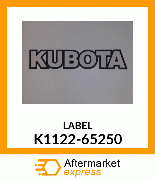 LABEL K1122-65250