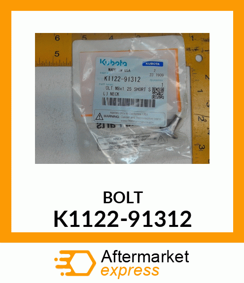 BOLT K1122-91312