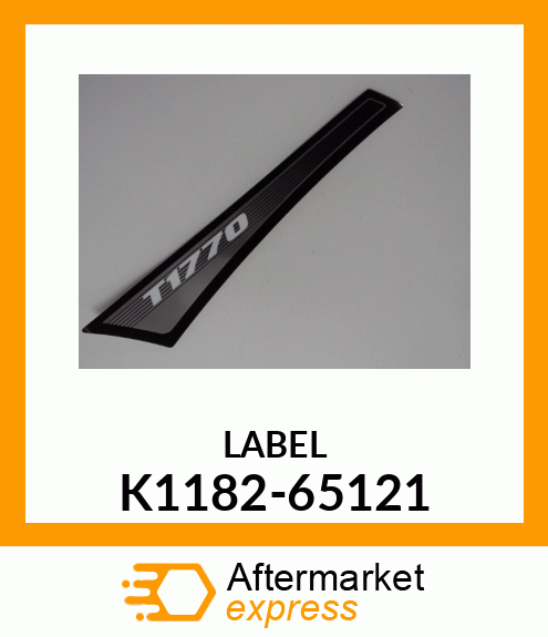 LABEL K1182-65121