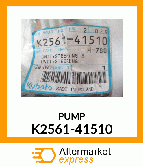 PUMP K2561-41510