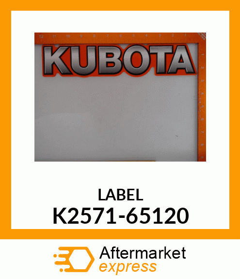 LABEL K2571-65120