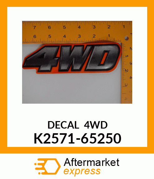 DECAL4WD K2571-65250