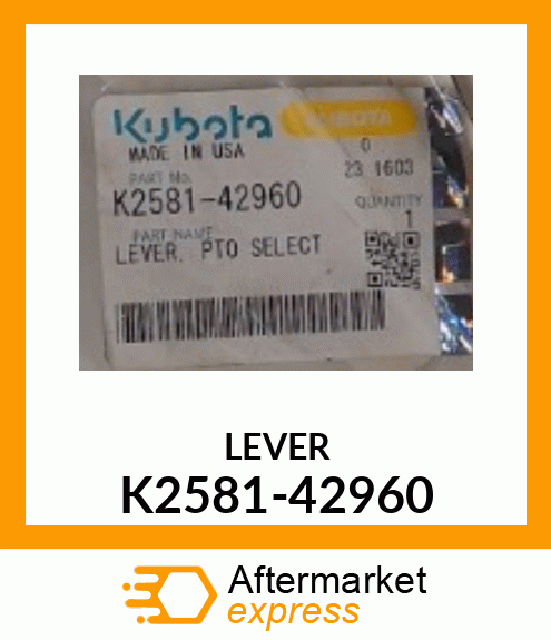 LEVER K2581-42960