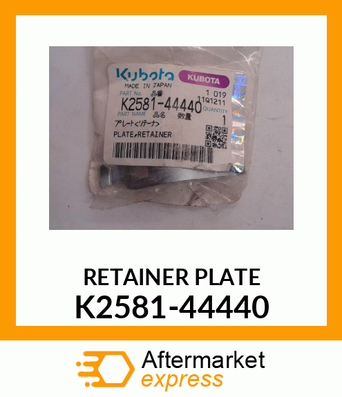 RETAINERPLATE K2581-44440