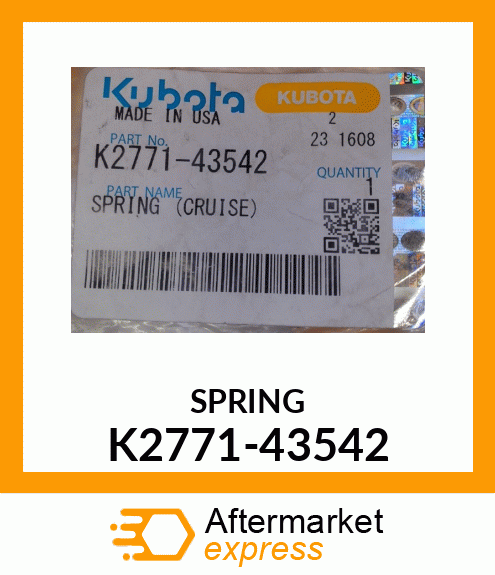 SPRING K2771-43542