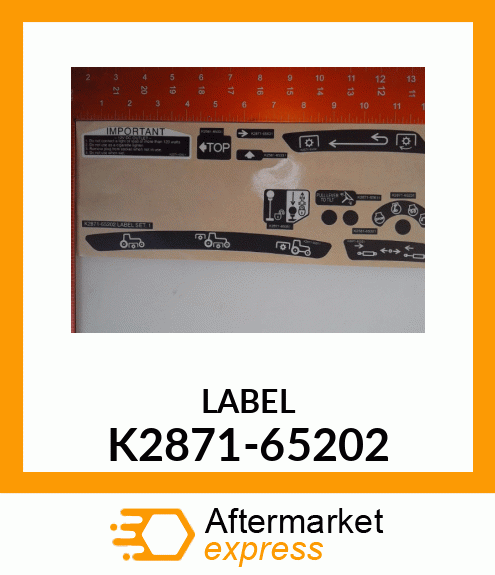 LABEL K2871-65202