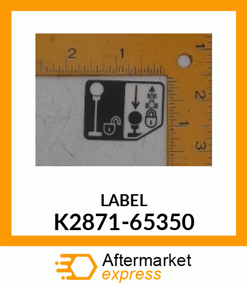 LABEL K2871-65350