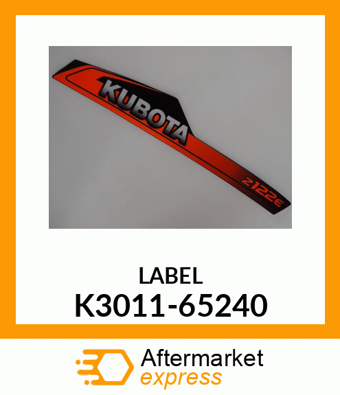 LABEL K3011-65240