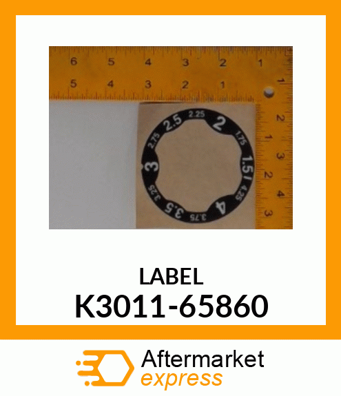 LABEL K3011-65860