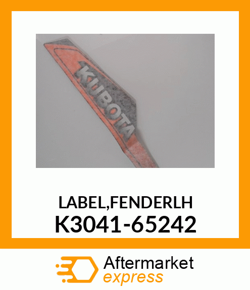 LABEL,FENDERLH_ K3041-65242