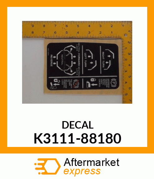 DECAL K3111-88180