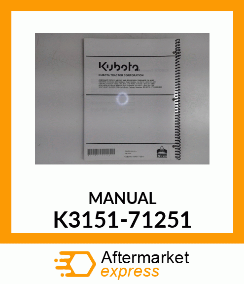 MANUAL K3151-71251