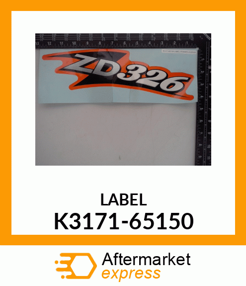 LABEL K3171-65150