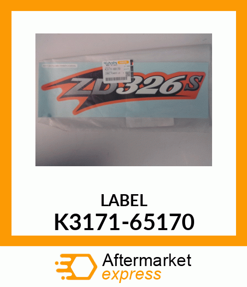 LABEL K3171-65170