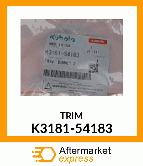 TRIM K3181-54183