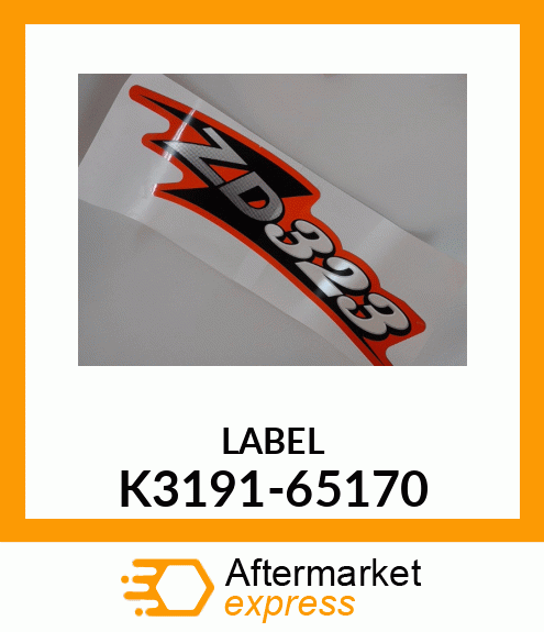 LABEL K3191-65170