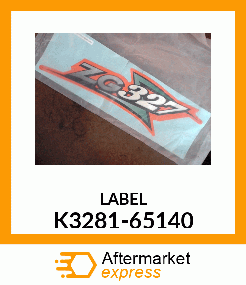 LABEL K3281-65140