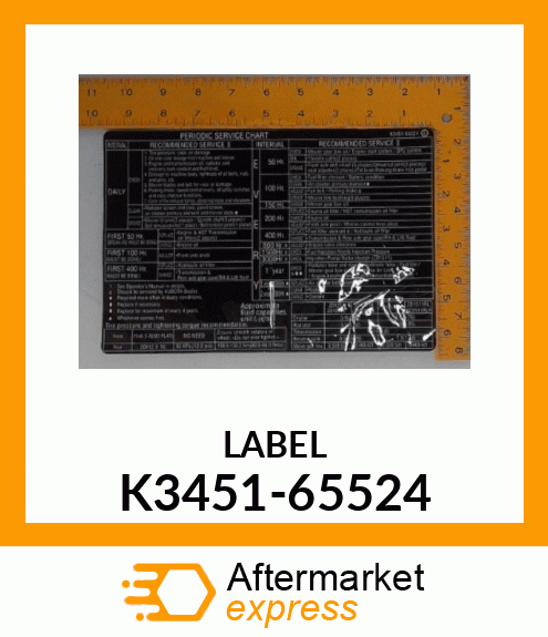 LABEL K3451-65524