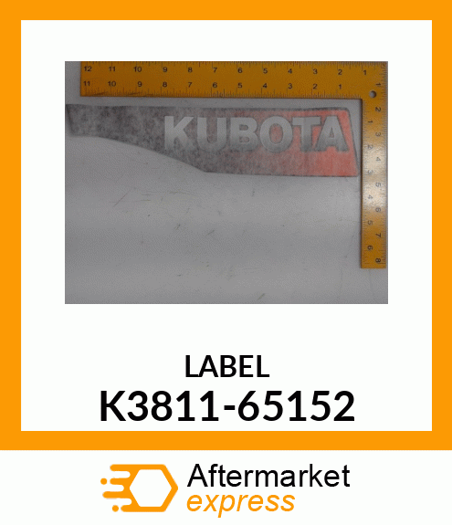 LABEL K3811-65152