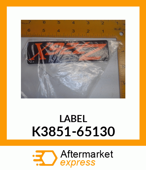 LABEL K3851-65130