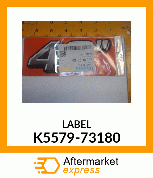 LABEL K5579-73180