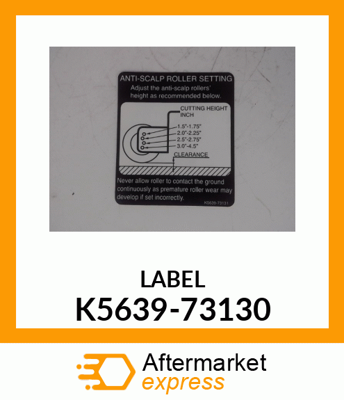 LABEL K5639-73130