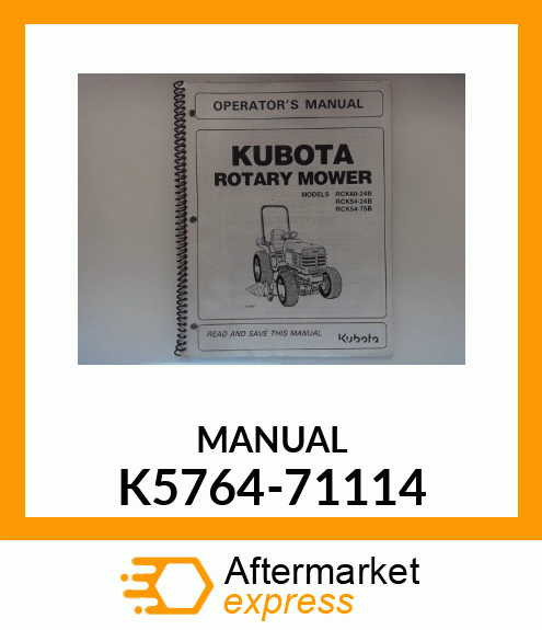 MANUAL K5764-71114