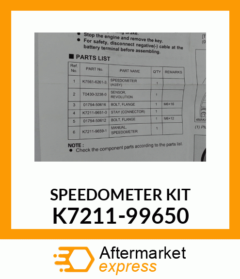 KIT K7211-99650