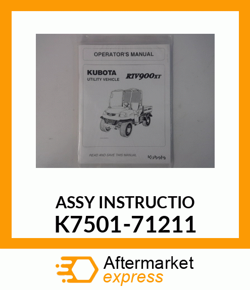 ASSY_INSTRUCTIO K7501-71211