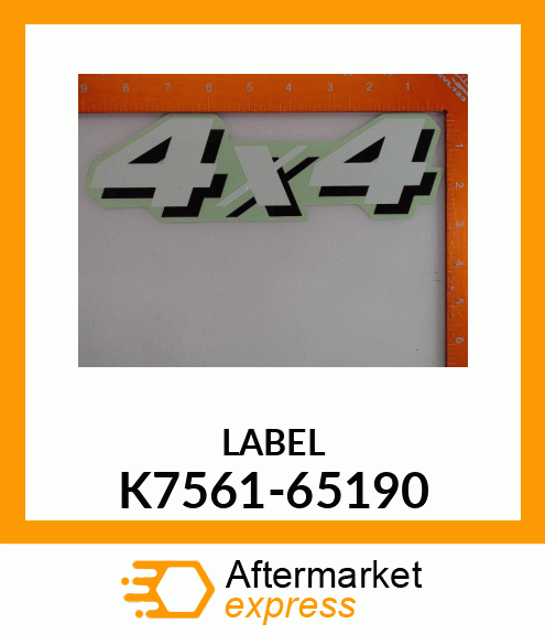 LABEL K7561-65190