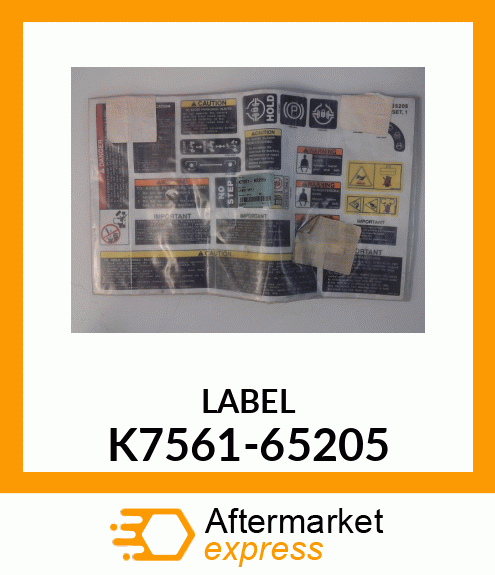 LABEL K7561-65205