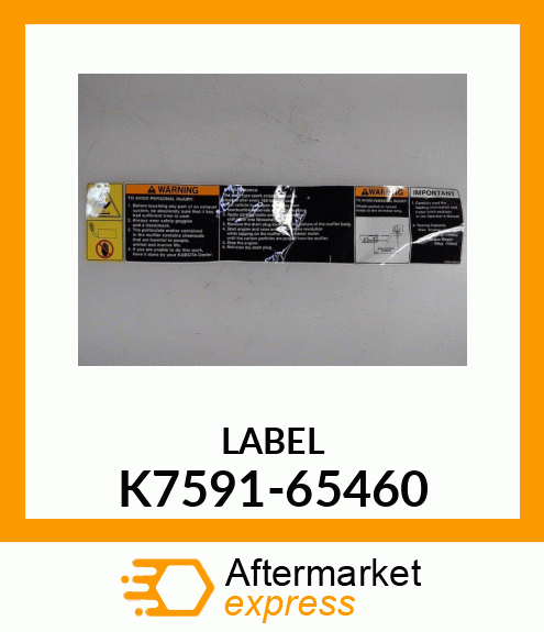 LABEL K7591-65460