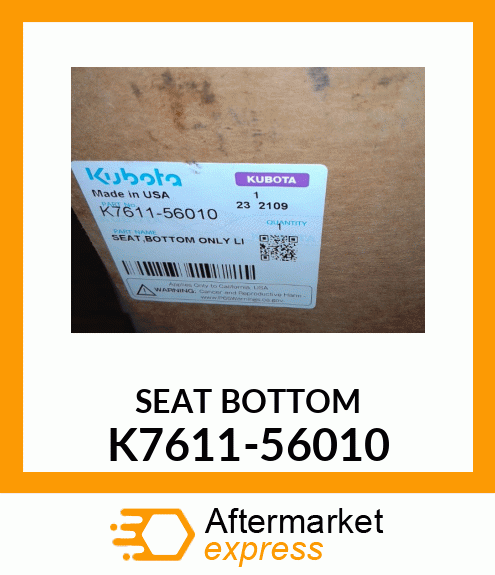 SEAT BOTTOM K7611-56010